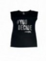 Camiseta Amix chica #You Decide NEGRA