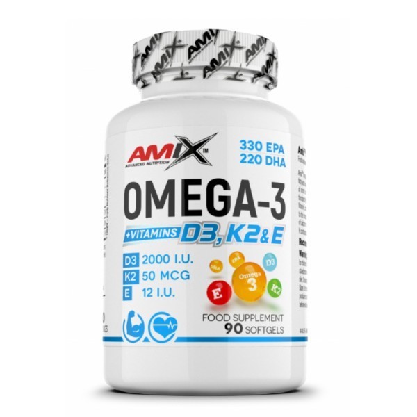 Omega 3 D3+K2+E - 90 caps.