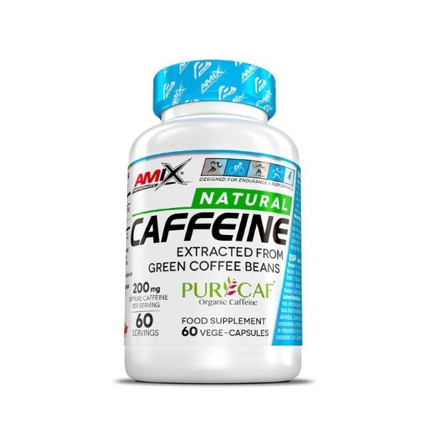 Natural Caffeine (Cafeina) - 60 vcaps.