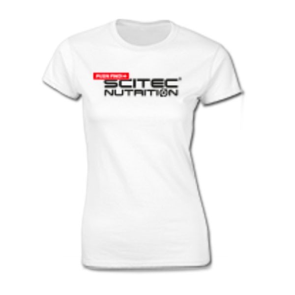 Camiseta Scitec PUSH FWD Blanca