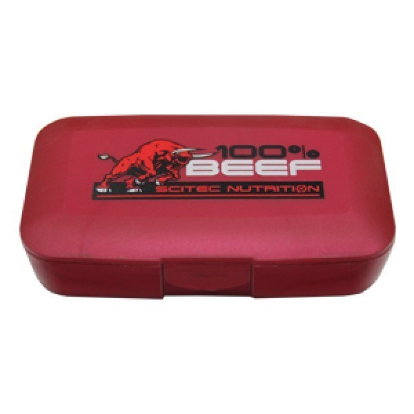 Pastillero Scitec 100% Beef Rojo