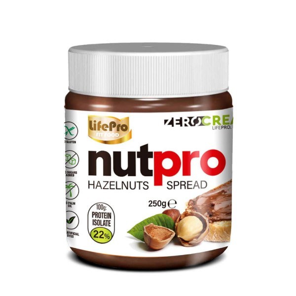 Zero Cream Protein Nutpro Hazelnuts Spread - 250 gr