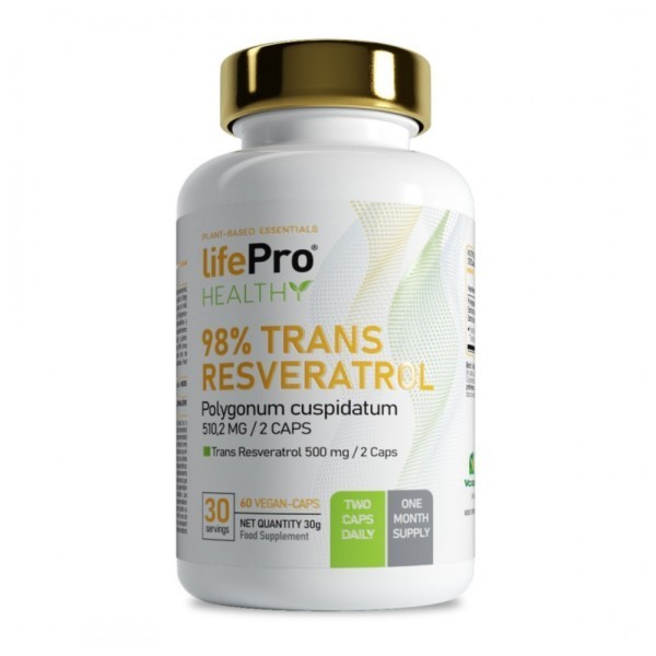 98% Trans Resveratrol - 60 vcaps.